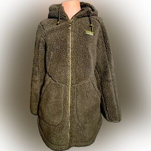L.L Bean long brown winter Coat size small